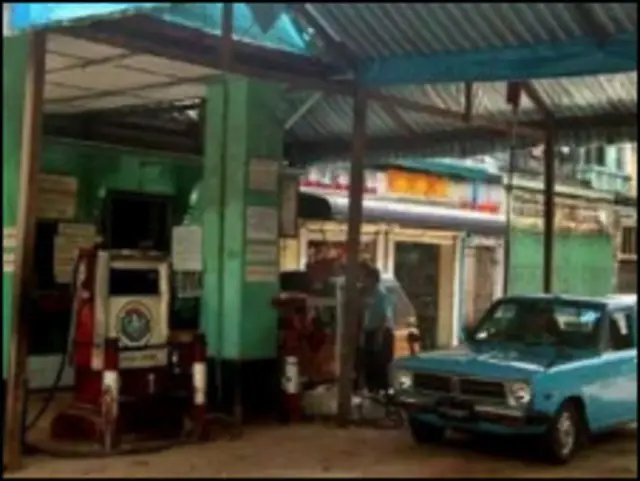 Gas Station in Burma