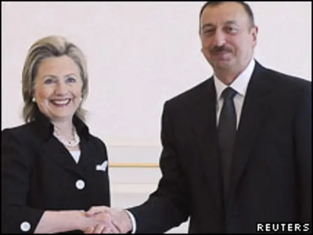 Клінтон і Алієв