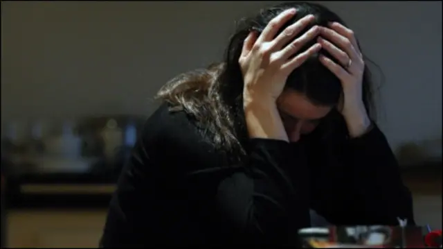 Женщина в состоянии депрессии