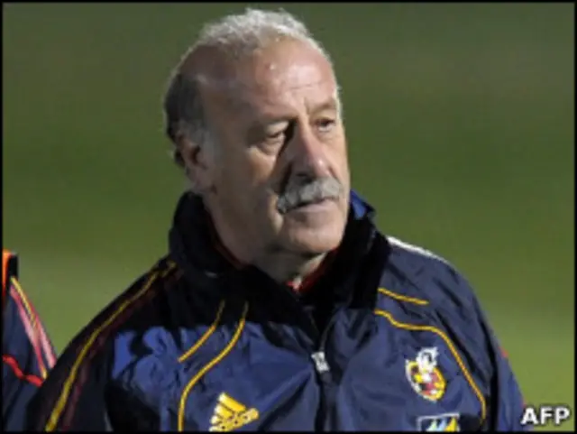 دل بوكسي خلال تدريبات فريقه