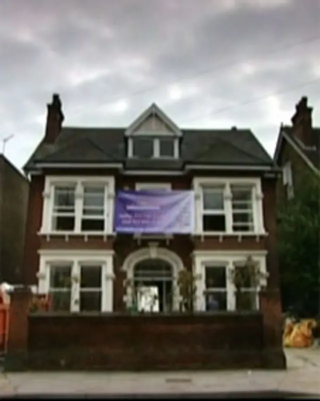 Casa onde funcionava o abrigo