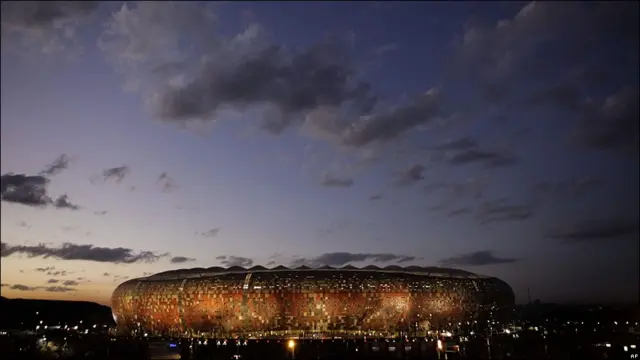 Vista del estadio Soccer City