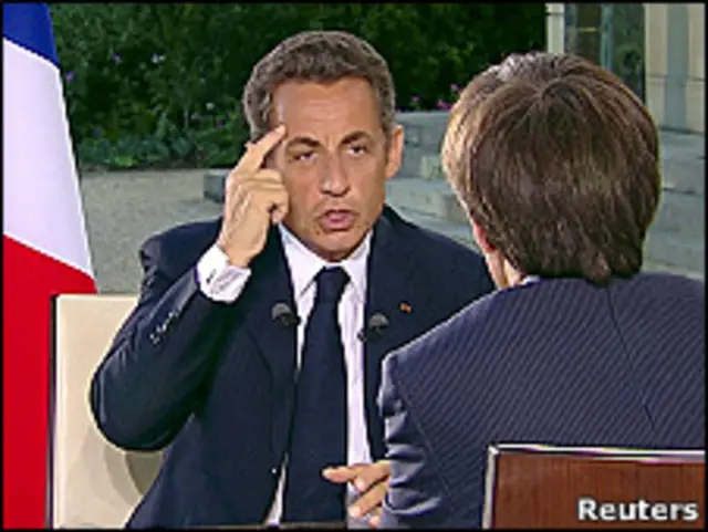 Fransa Cumhurbaşkanı Nicolas Sarkozy