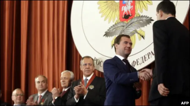 Президент Медведев в МИД