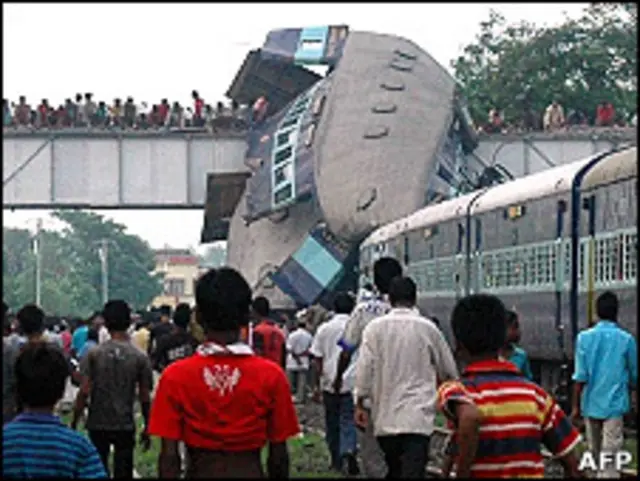 सैंथिया स्टेशन पर ट्रेन हादसा