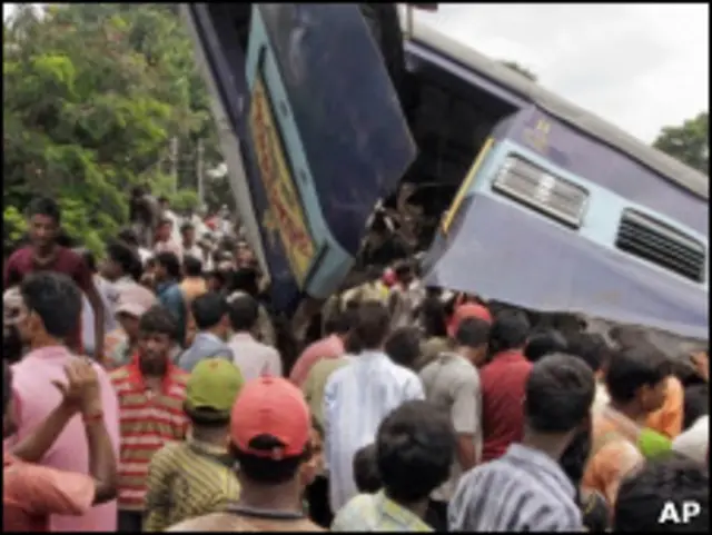 تصادف قطار در هند