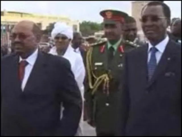 Presiden Omar al-Bashir dan Presiden Idriss Deby