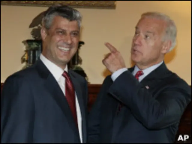 Джо Байден и Хашим Тачи