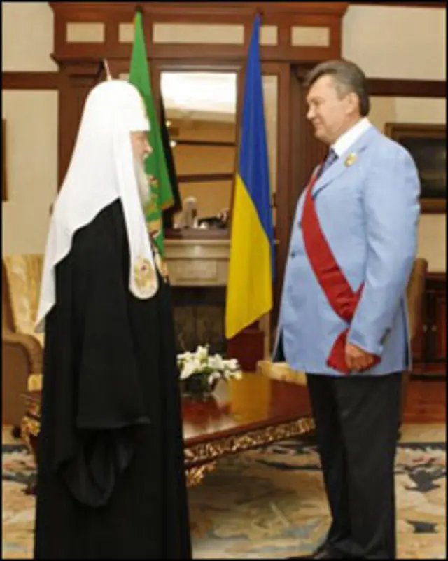 Патріарх Кирило і Віктор Янукович 