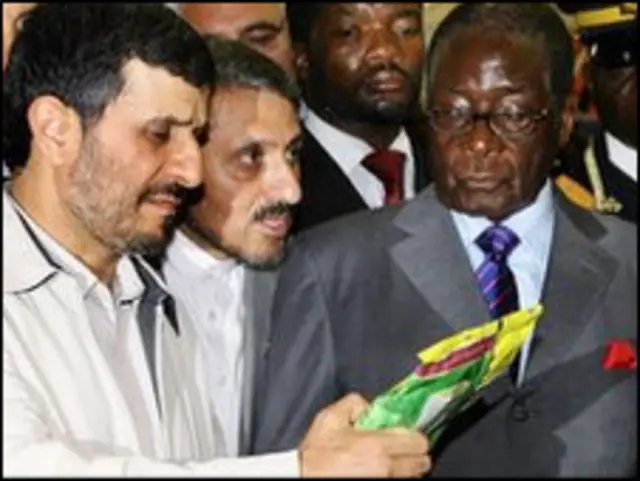 Pemimpin Iran dan Zimbabwe