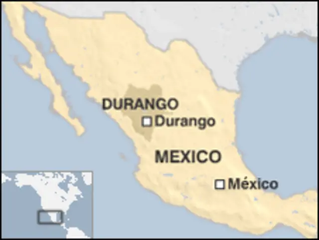 Mapa de Durango