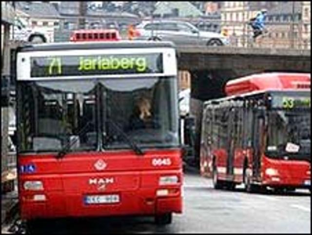 Buses en Estocolmo.