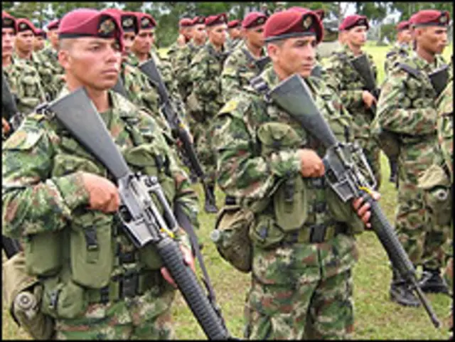 Colombian forces