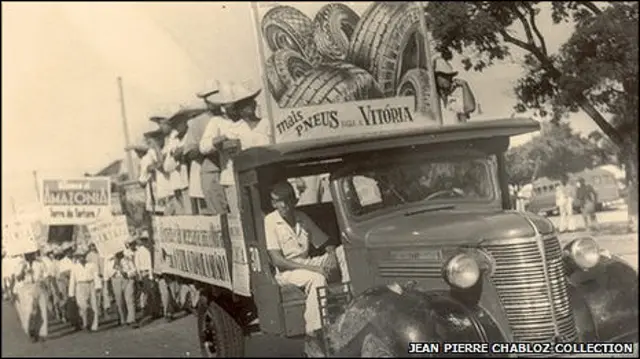 Foto de arquivo mostra transporte de soldados da borracha para a Amazônia