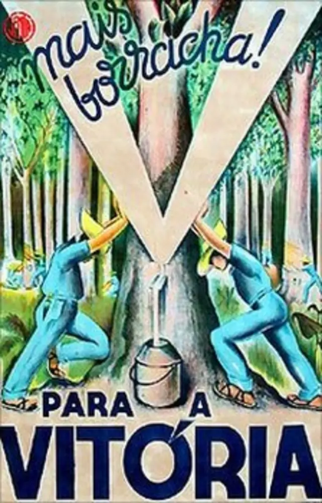 Cartaz da campanha de alistamento dos soldados da borracha