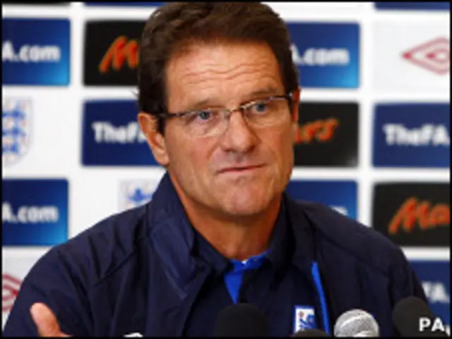 HLV Capello đã chuẩn bị tinh thần để đón "phản ứng lẫn lộn" trên sân Wembley.