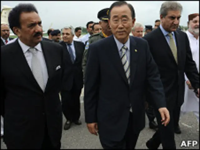 Ban Ki-moon di Pakistan
