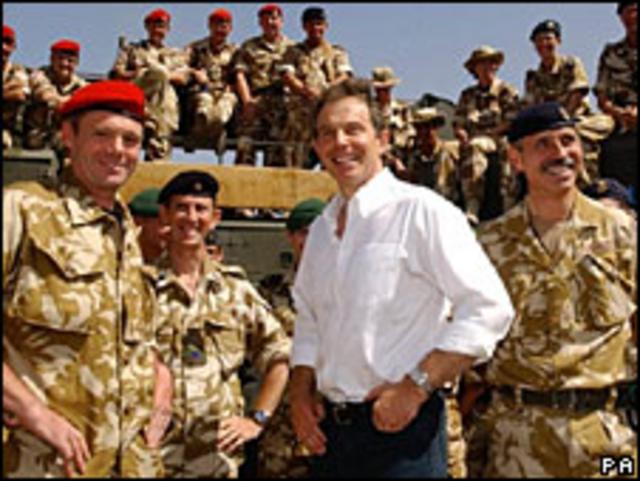 Tony Blair en Irak