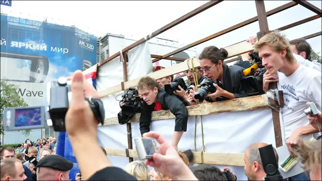 Ловля провокатора на Пушкинской площади