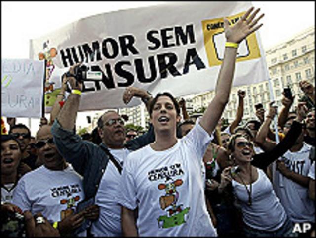 Manifestación en Río de Janeiro
