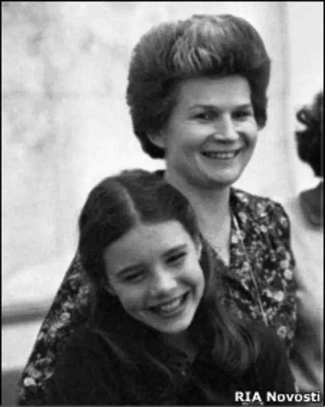 Саманта Смит с Валентиной Терешковой