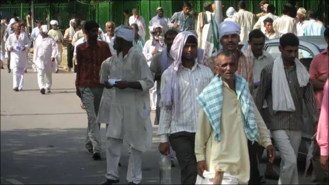 दिल्ली में किसानों की रैली