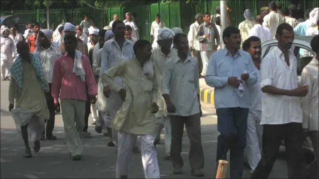 दिल्ली में किसानों की रैली