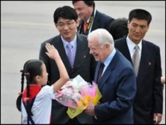 Jimmy Carter disambut pejabat senior Korea Utara di Pyongyang