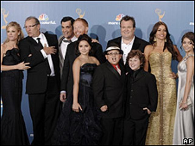 Protagonistas de la serie "Modern Family" en los Emmy