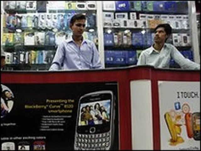 محل بيع هواتف بالهند