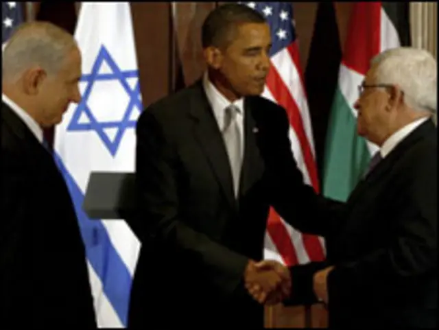 Presiden Obama menggulirkan kembali perundingan Timur Tengah