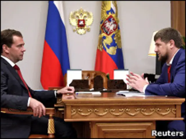 Дмитрий Медведев и Рамзан Кадыров
