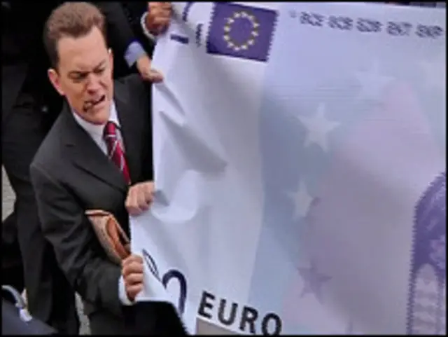 Protesta contra el euro