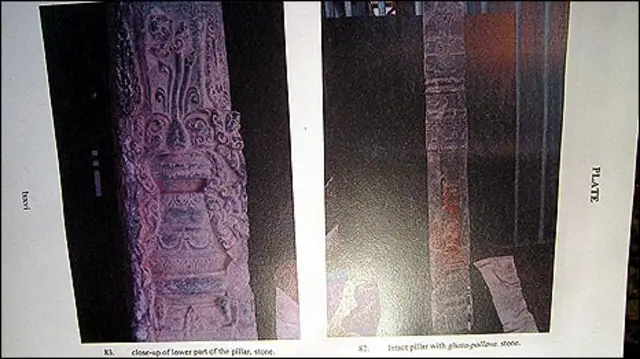 2003 की खुदाई में पाए गए स्तंभ