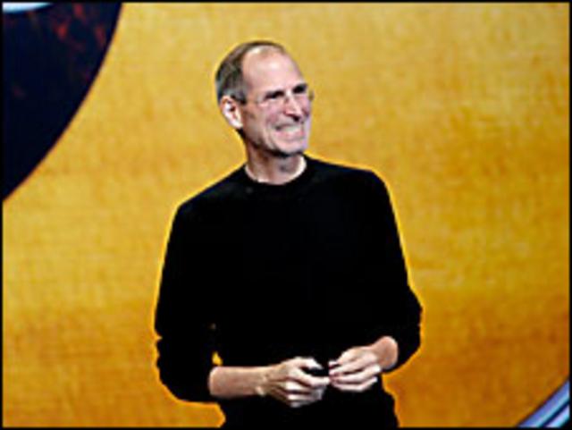 Steve Jobs en una presentación de Apple