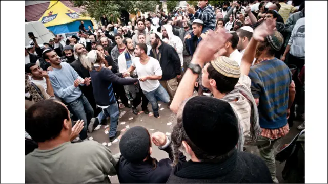 Празднование Рош-а-Шаны в Умани, Черкесская область, Украина