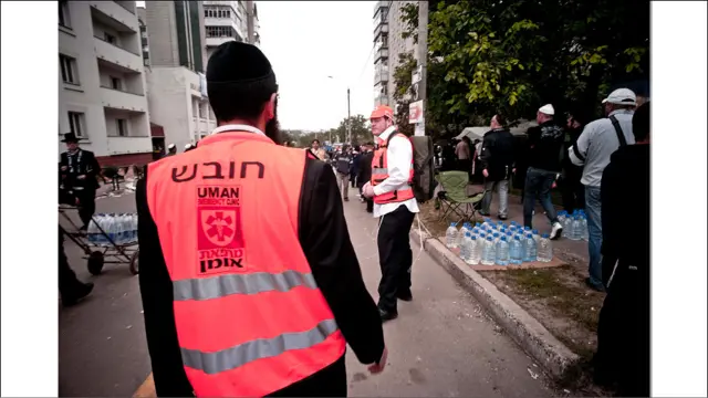 Празднование Рош-а-Шаны в Умани, Черкесская область, Украина