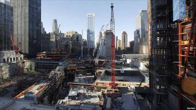 Obras en la zona cero de Nueva York