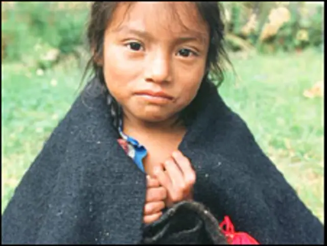 Niña indígena en Chiapas, México
