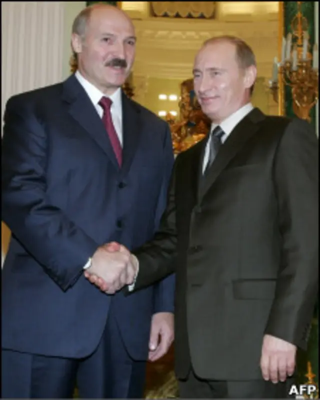 Александр Лукашенко и Владимир Путин