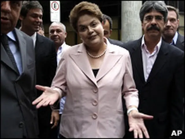 Dilma Rousseff durante evento de campanha no Rio de Janeiro