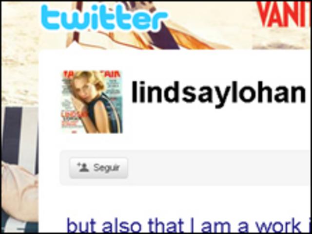 Twitter de Lindsey Lohan