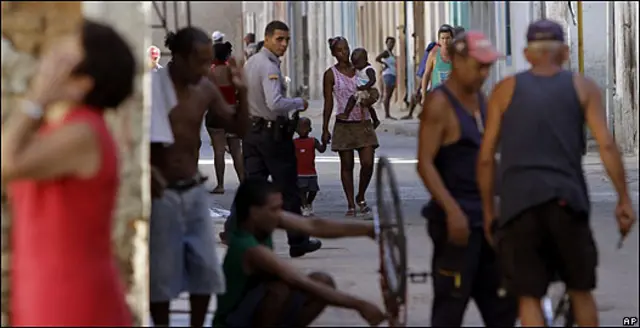 Una calle de La Habana.
