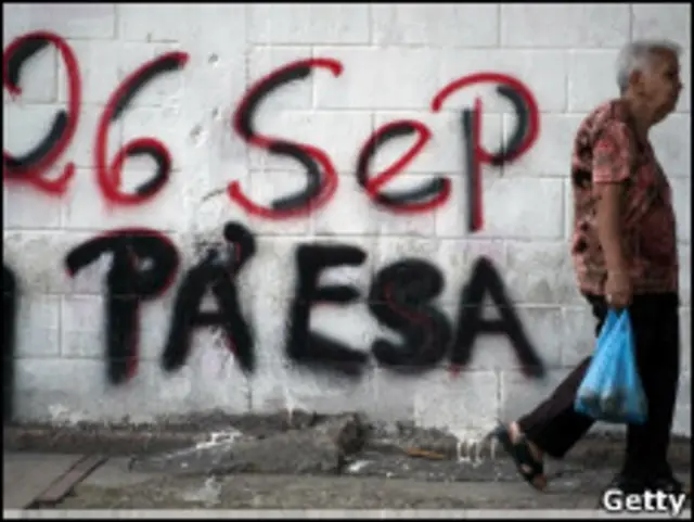 Grafitti referente a las elecciones