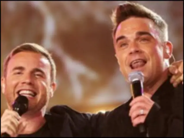 Gary Barlow y Robbie Williams
