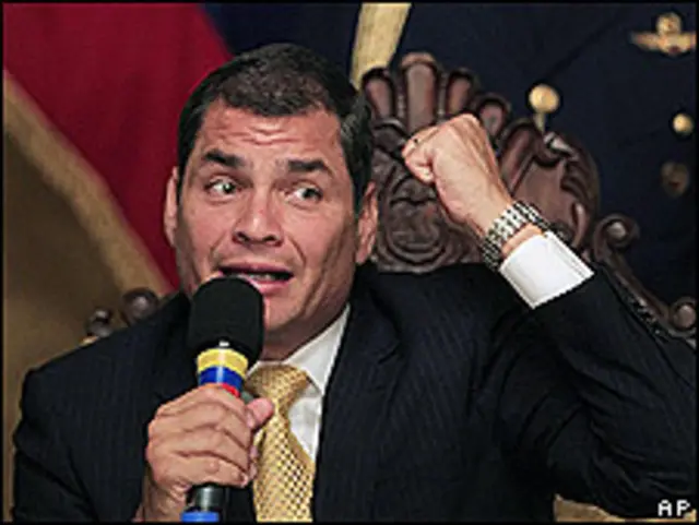 Rafael Correa, Presidente de Ecuador.