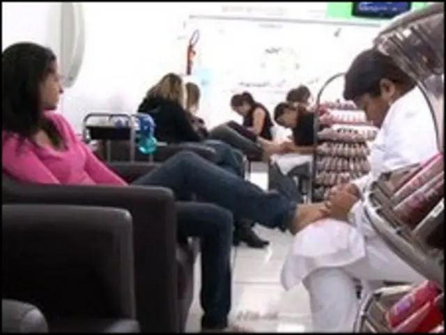 یک سالن زیبایی در سائوپائولو، پایتخت برزیل