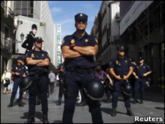 فائل فوٹو، ہسپانوی پولیس