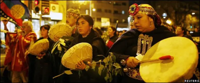 Manifestación mapuche