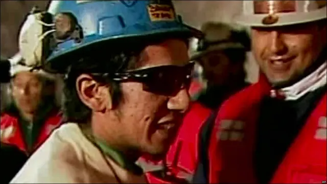 Jimmy Sánchez, el quinto minero en salir